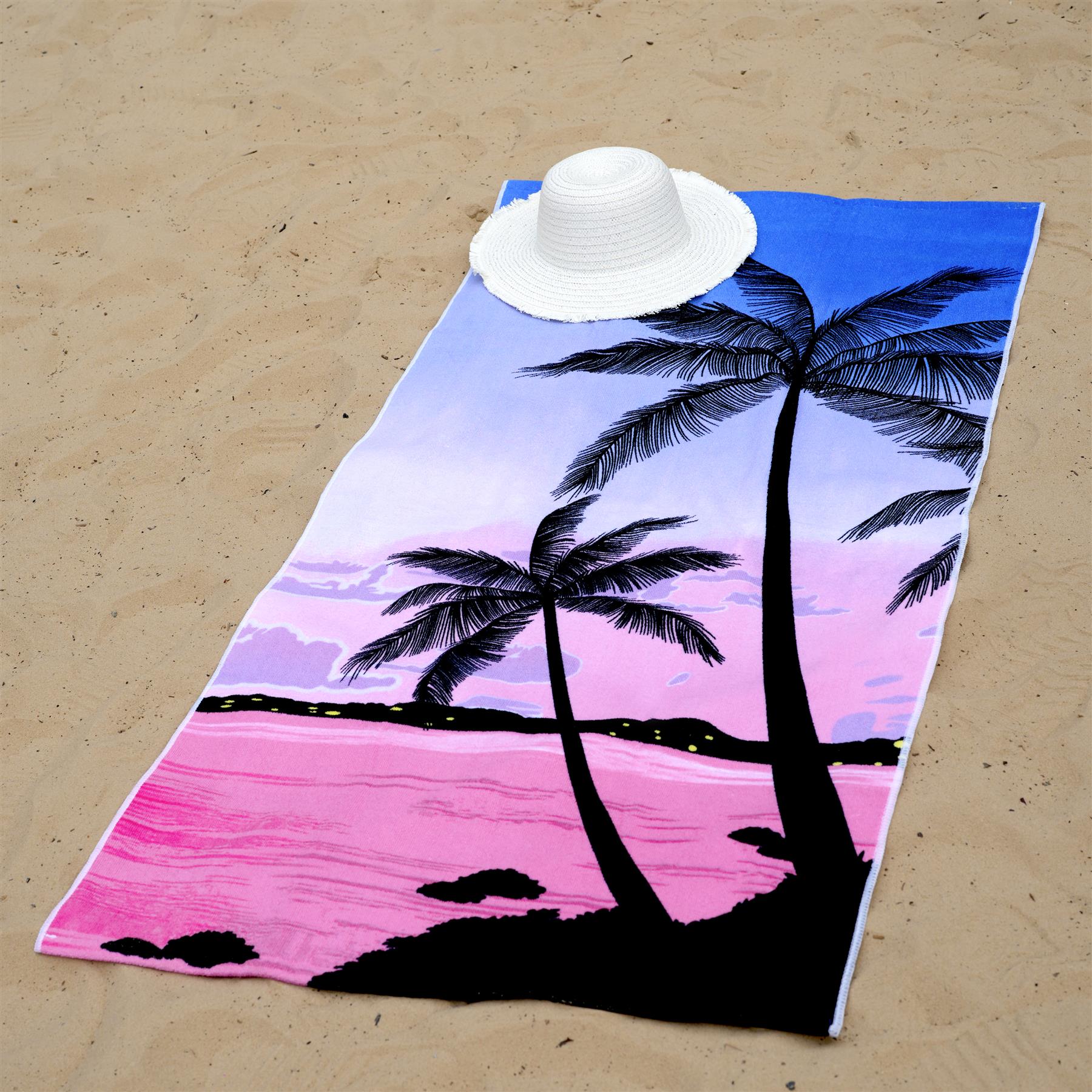 Sunset Design Large Towel by Geezy - UKBuyZone