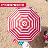 Red Striped Parasol
