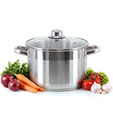 Stainless Steel Stock Pot with Lid - 5.7 L