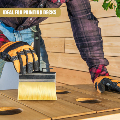 Shed & Fence Paint Brush With a Clip by GEEZY - UKBuyZone