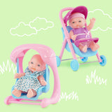 Set of 8 Mini Baby Dolls with Costumes & Accessories