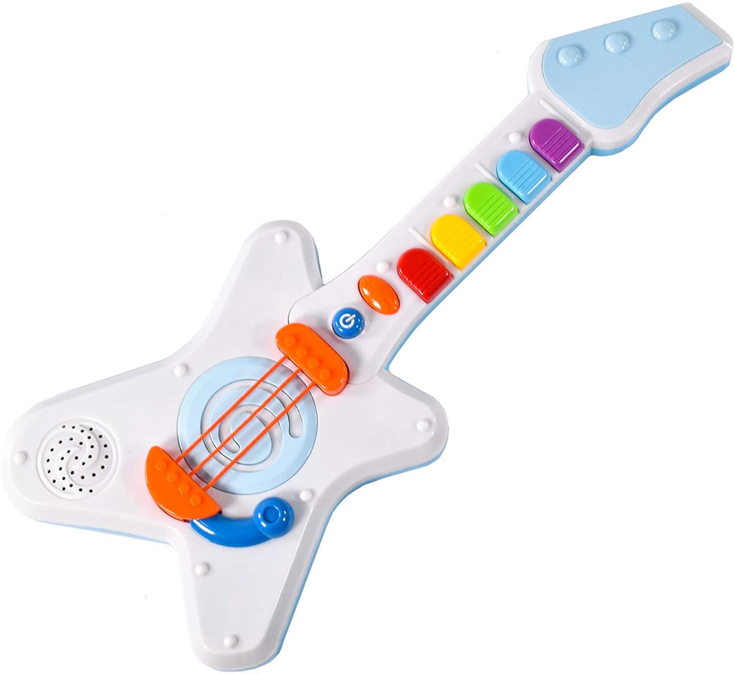 Rock N Roll Light Up & Sounds Kids Guitar by The Magic Toy Shop - UKBuyZone