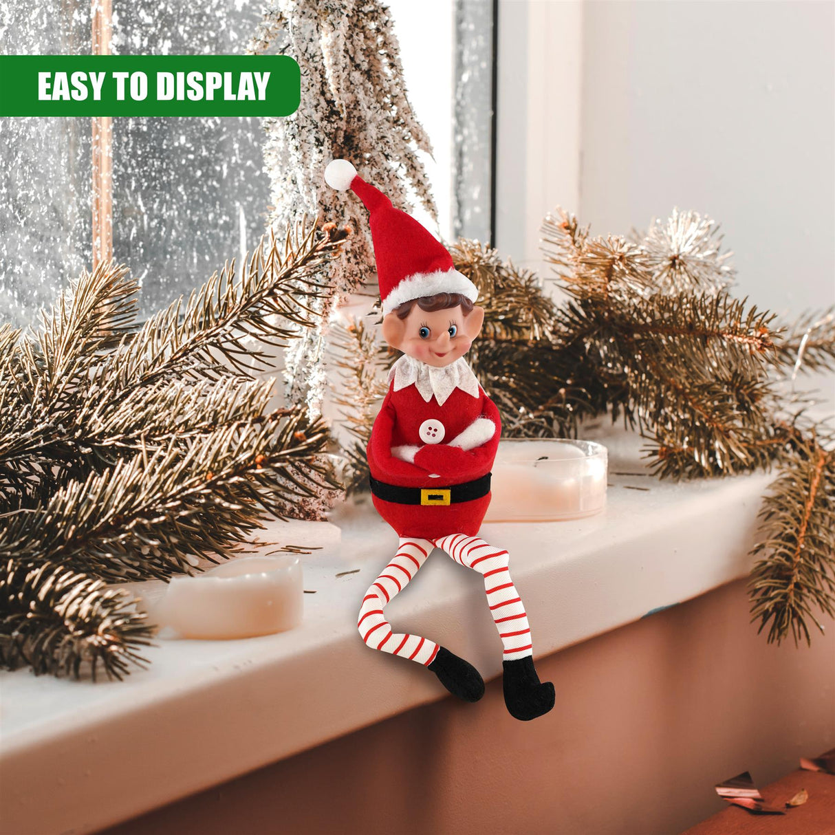 Christmas Elf Plush Toy 35cm by The Magic Toy Shop - UKBuyZone
