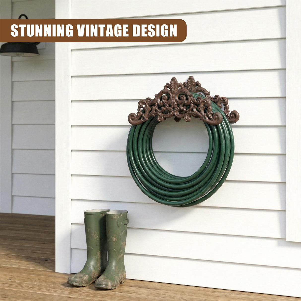 Cast Iron Garden Hose Holder