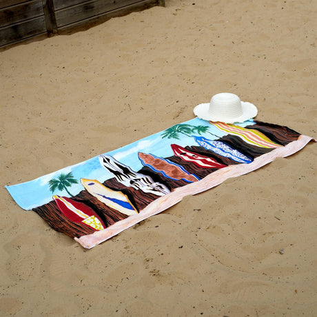 Surfboards Design Large Towel by Geezy - UKBuyZone