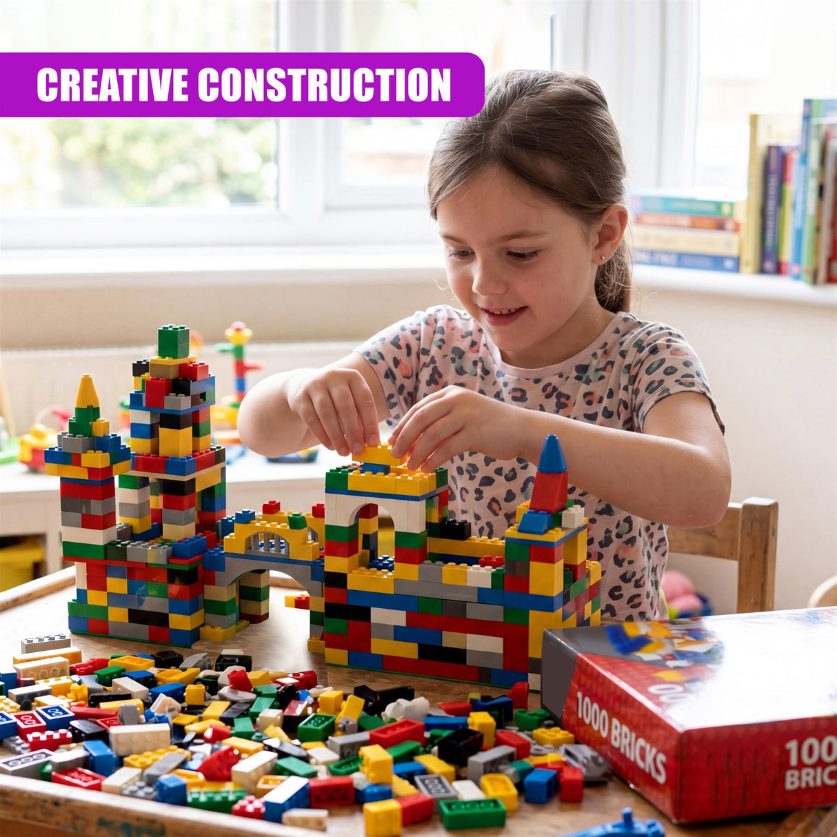 1000 Piece Building Bricks Set