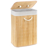 Brown Bamboo Laundry Hamper 72L