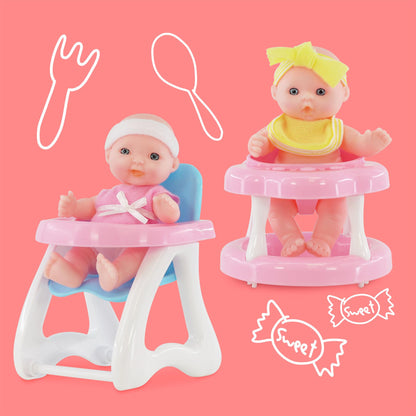 Set of 8 Baby Dolls with Costumes and Accessories by BiBi Doll - UKBuyZone