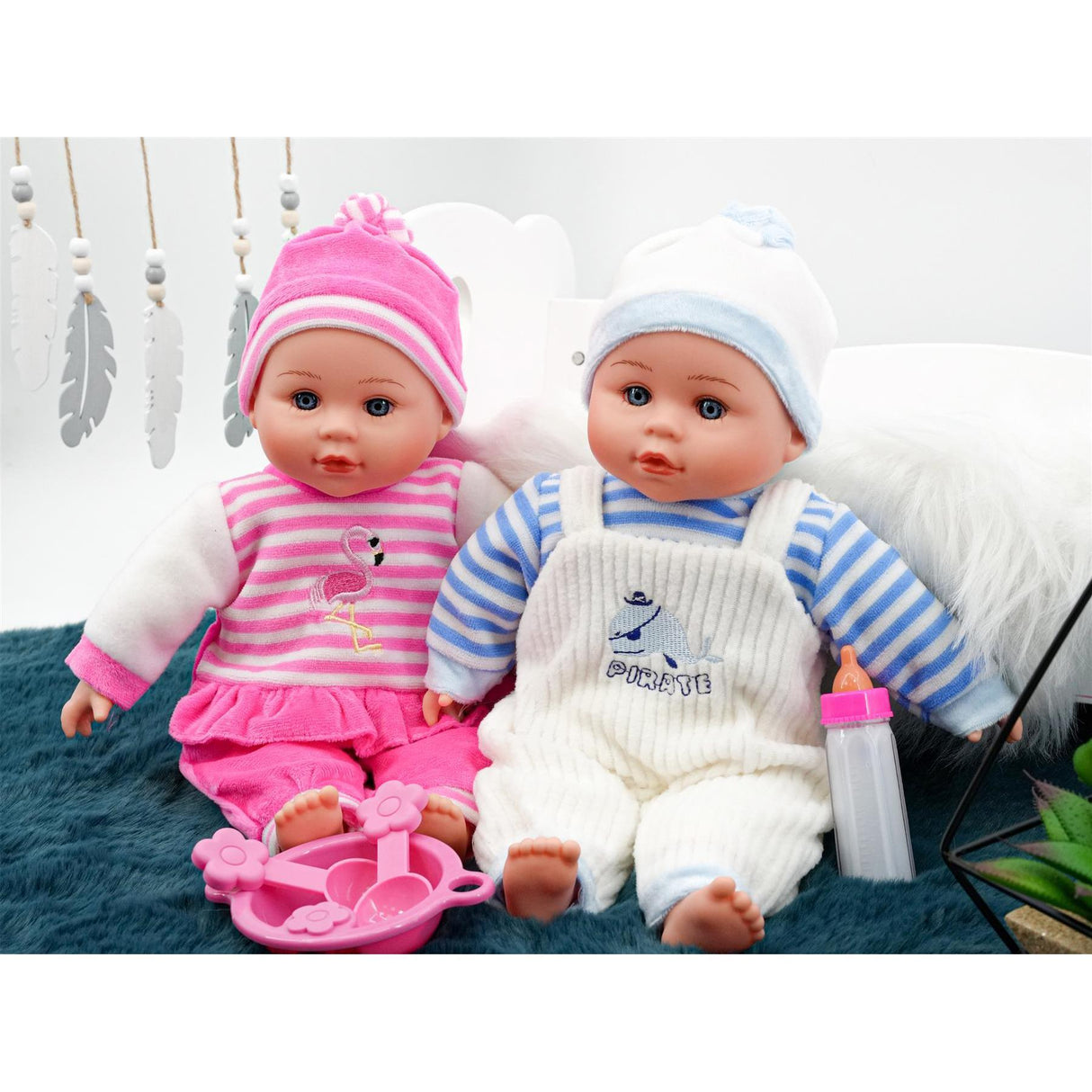 BiBi Doll BiBi Twin Baby Dolls & Accessories (33 cm / 13")