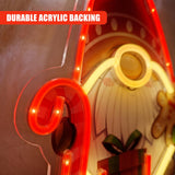 Santa Gnome Neon Sign