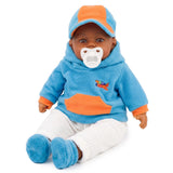 BiBi Black Baby Doll "Leo" (45 cm / 18")