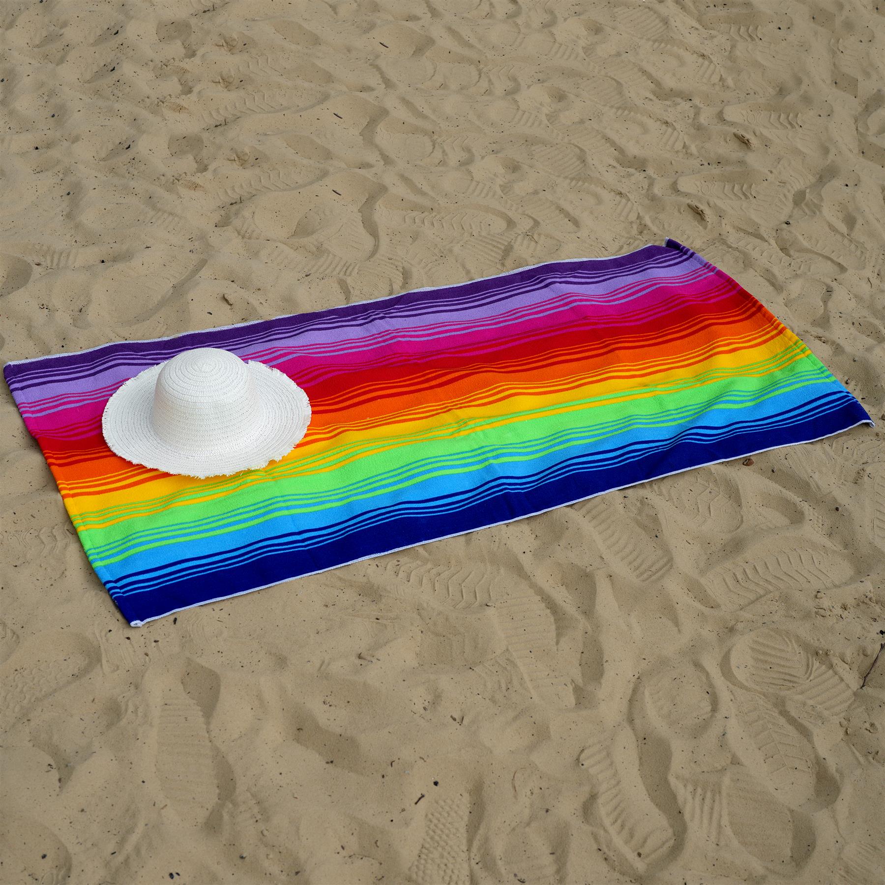 Rainbow Design Large Towel by GEEZY - UKBuyZone