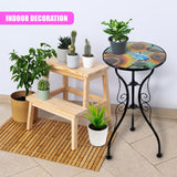 Round Side Mosaic Table With Sunflower Design by Geezy - UKBuyZone