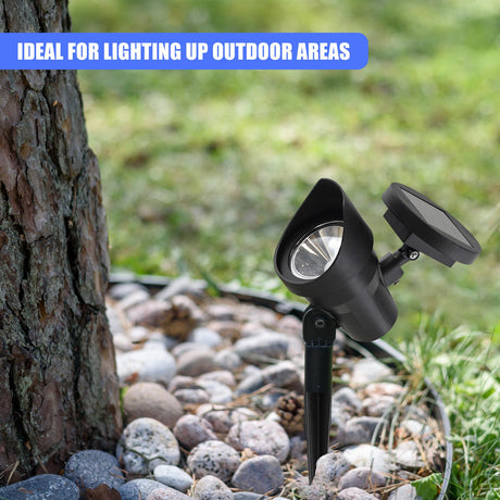 Adjustable Solar Spot Lights, Set of 2  – Warm White LED by GEEZY - UKBuyZone