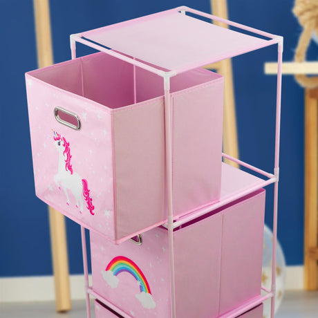 Kids Unicorn Design Storage Cubes by The Magic Toy Shop - UKBuyZone