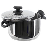 Stainless Steel Pasta Pot With Locking Strainer Lid