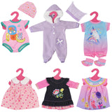 1. Pink dress with flowers and a matching jacket

2. Blue striped jumpsuit with white hoodie

3. Purple onesie with pink polka dots

4. Gray zip-up outfit with white trim and pockets

5. Black and white zigzag sweater with pink collar

6. White jumper with a white collar and blue stripe detailing - UKBuyZone