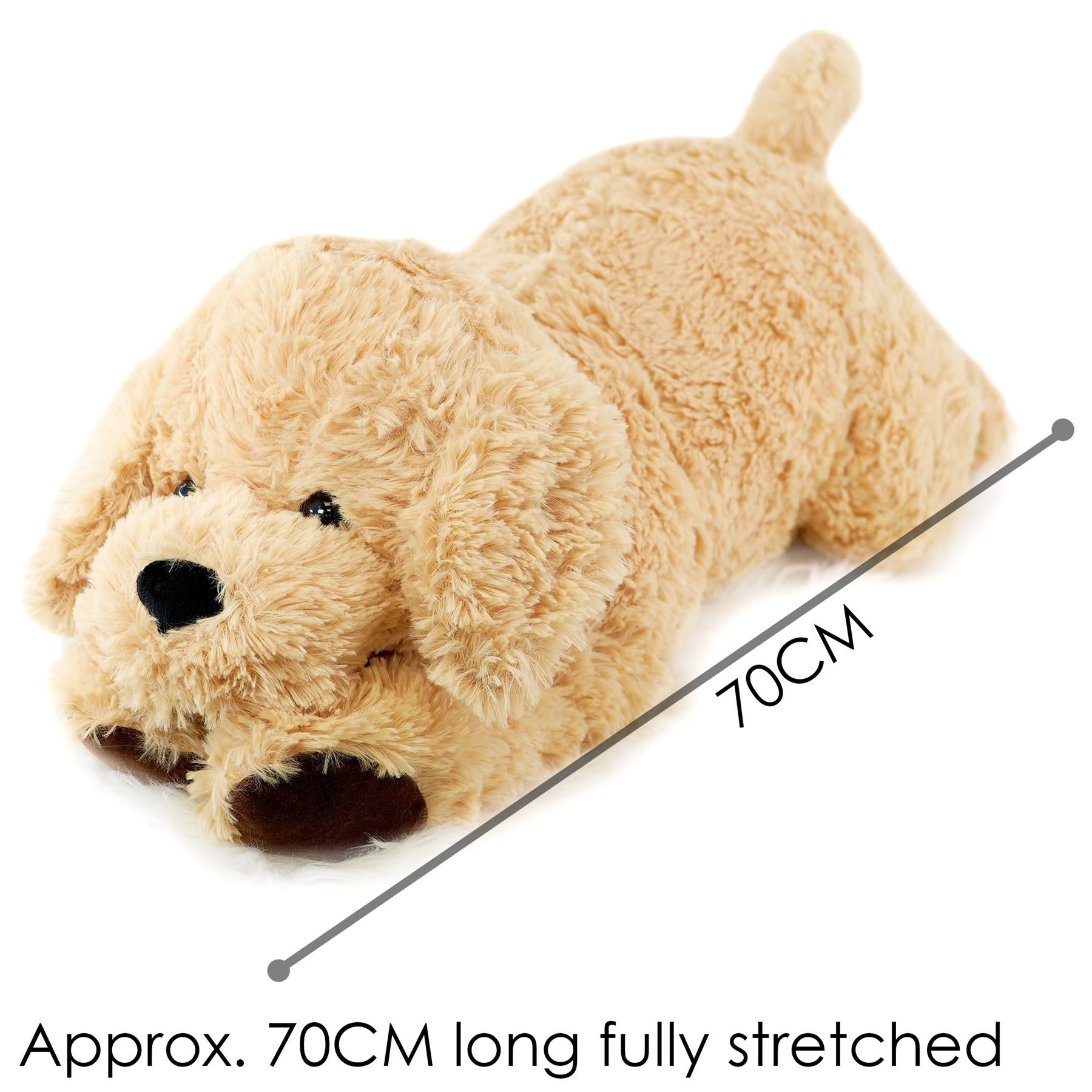 Giant Plush Lying Dog Soft Toy, 28 Inch by The Magic Toy Shop - UKBuyZone