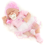 Lifelike Reborn Baby Sleeping Girl Doll 17" by BiBi Doll - UKBuyZone