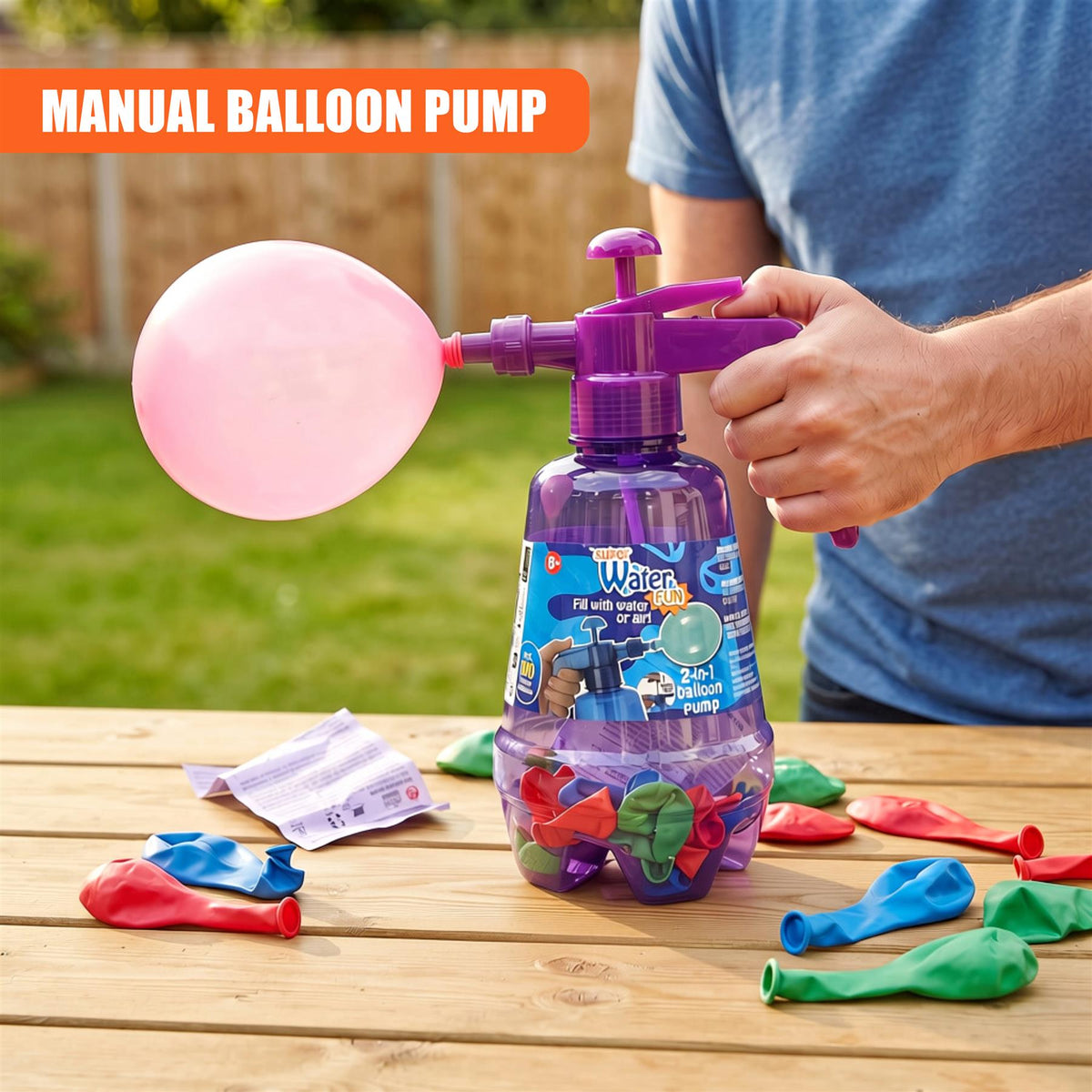 2 in 1 Air & Water Balloon Pump