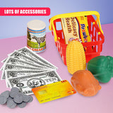 White & Red Cash Register Toy