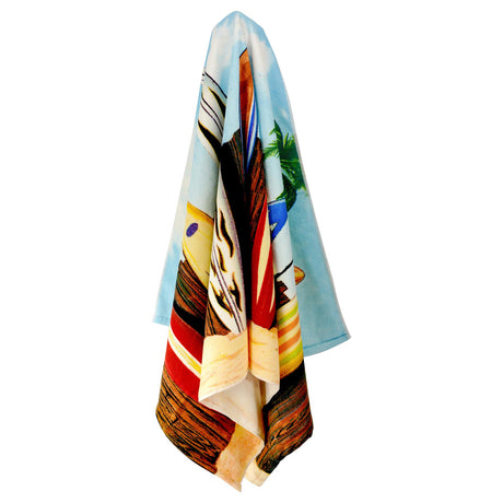 Surfboards Design Large Towel by Geezy - UKBuyZone