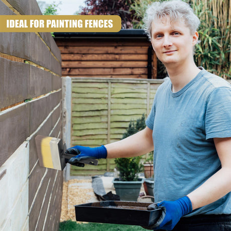 Shed & Fence Paint Brush With a Clip by GEEZY - UKBuyZone