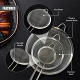 Stainless Steel Sieve Strainers Set of 3