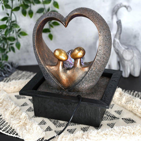 Heart Water Feature Led Lights by GEEZY - UKBuyZone