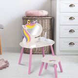 The Magic Toy Shop Princess Vanity Table with Stool Kids Play Toy