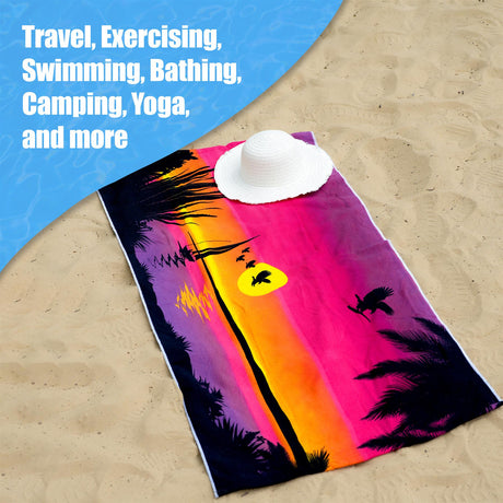 Sunrise Design Large Towel by Geezy - UKBuyZone