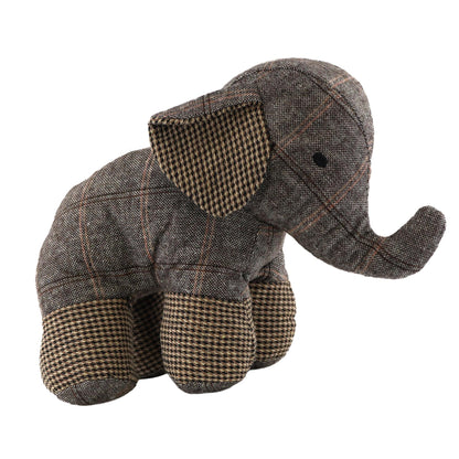 Tartan Elephant Door Stopper by The Magic Toy Shop - UKBuyZone