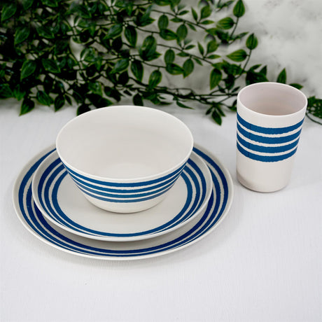 Melamine Camping Dinner Set For Four 16 Pieces by Geezy - UKBuyZone