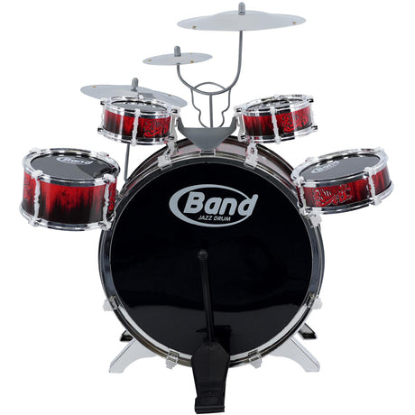 Kids 10 Piece Drum Kit With Stool by The Magic Toy Shop - UKBuyZone