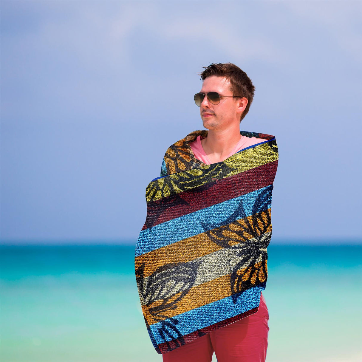 Large Multicoloured Beach Towels by Geezy - UKBuyZone