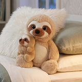 9" Mum & Baby Sloth Soft Toy