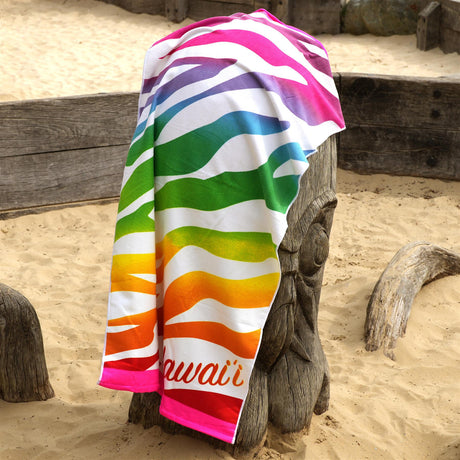 Beach Bath Towel Hawaii Design Microfibre Towel by GEEZY - UKBuyZone