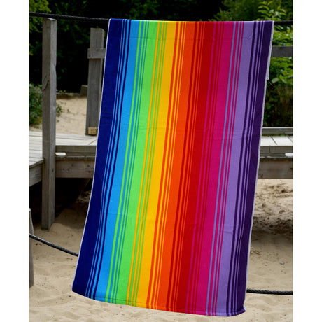 Rainbow Design Large Towel by GEEZY - UKBuyZone