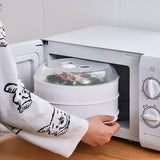2 Tier Microwave Steamer Healthy Cooker BPA Free by GEEZY - UKBuyZone