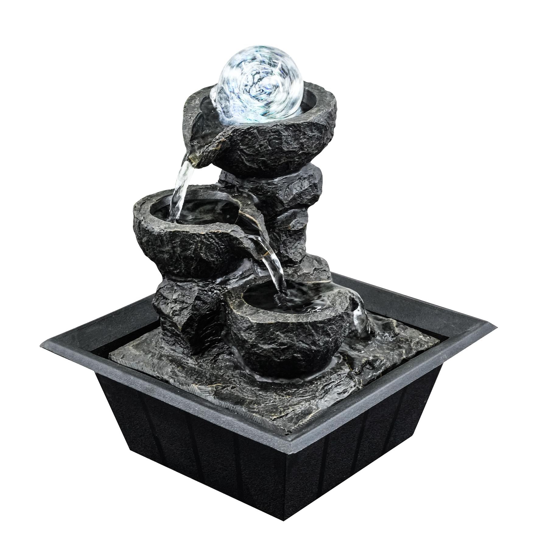 Crystal Ball Water Feature Led Lights by GEEZY - UKBuyZone