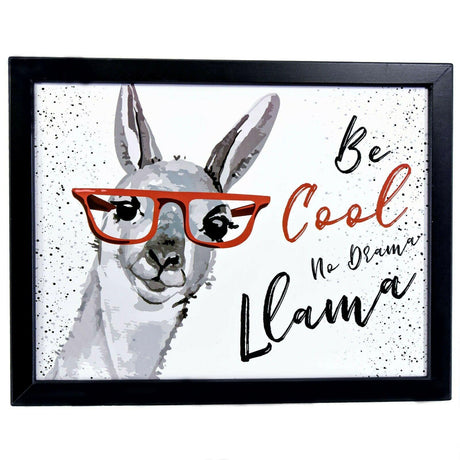 Llama Lap Tray With Bean Bag Cushion by Geezy - UKBuyZone