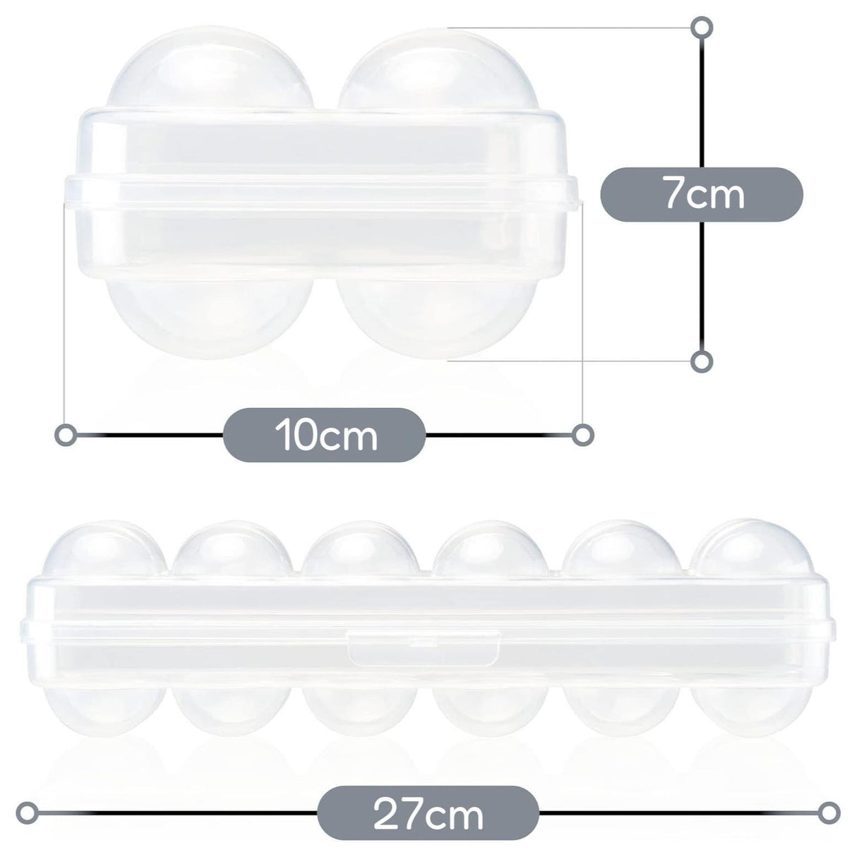 "UKBuyzone product - Geezzy 12 Eggs Holder with lid"