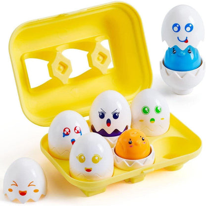 Hide n Squeak Matching Eggs Color & Shape Sorter by The Magic Toy Shop - UKBuyZone