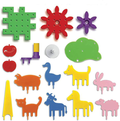 62 PCS Farm Spinning Educational Set Build & Spin by The Magic Toy Shop - UKBuyZone