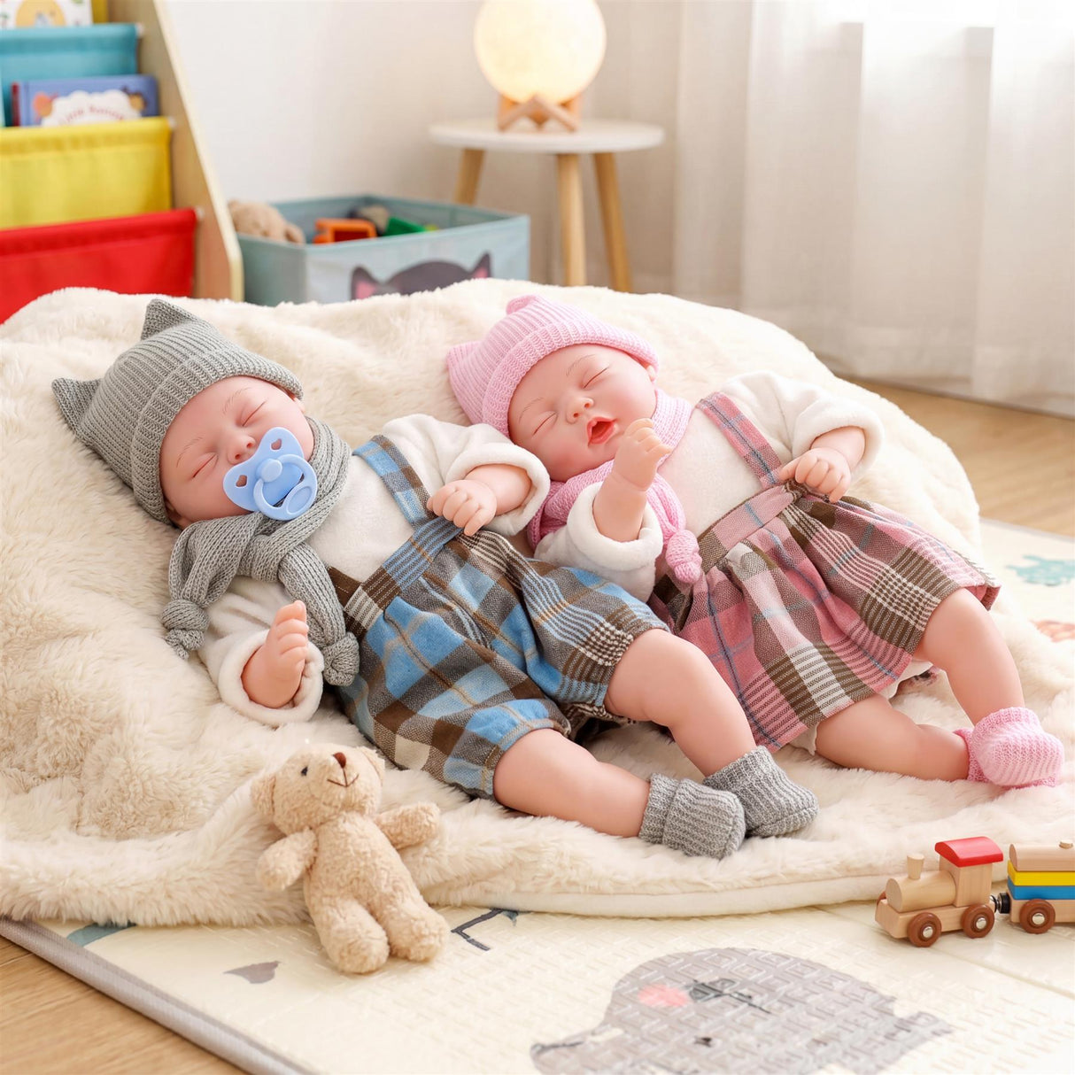 BiBi Baby Doll - Pink Tartan (45 cm / 18")