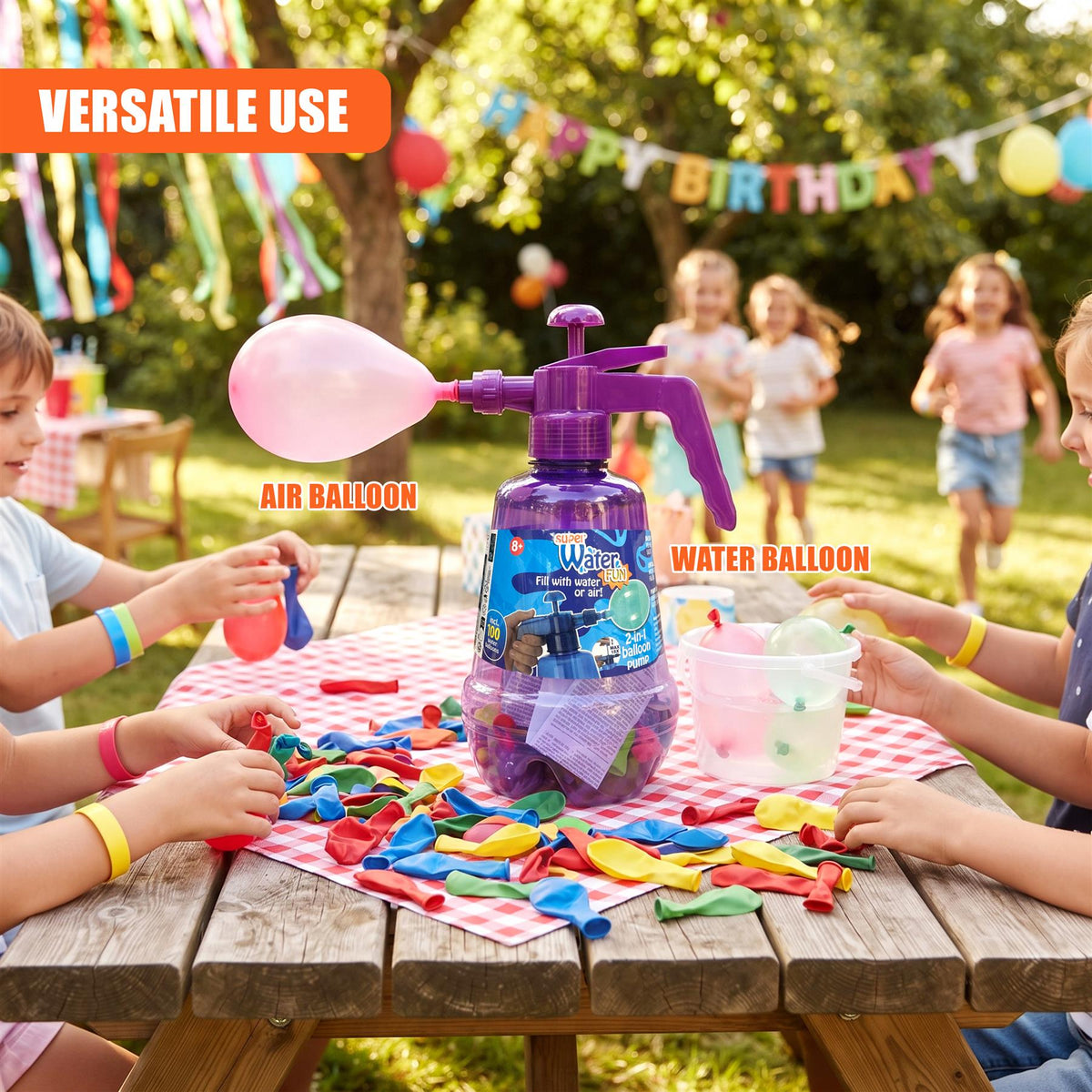 2 in 1 Air & Water Balloon Pump