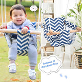 Blue Chevron Baby Romper - Indoor & Outdoor Use - UKBuyZone