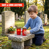 Set of 2 LED Grave Candles