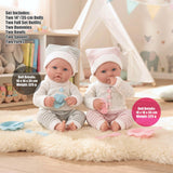 Twin Baby Dolls Dummy and Feeding Set