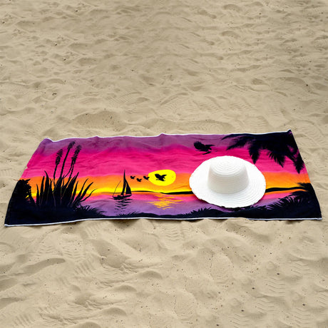 Sunrise Design Large Towel by Geezy - UKBuyZone